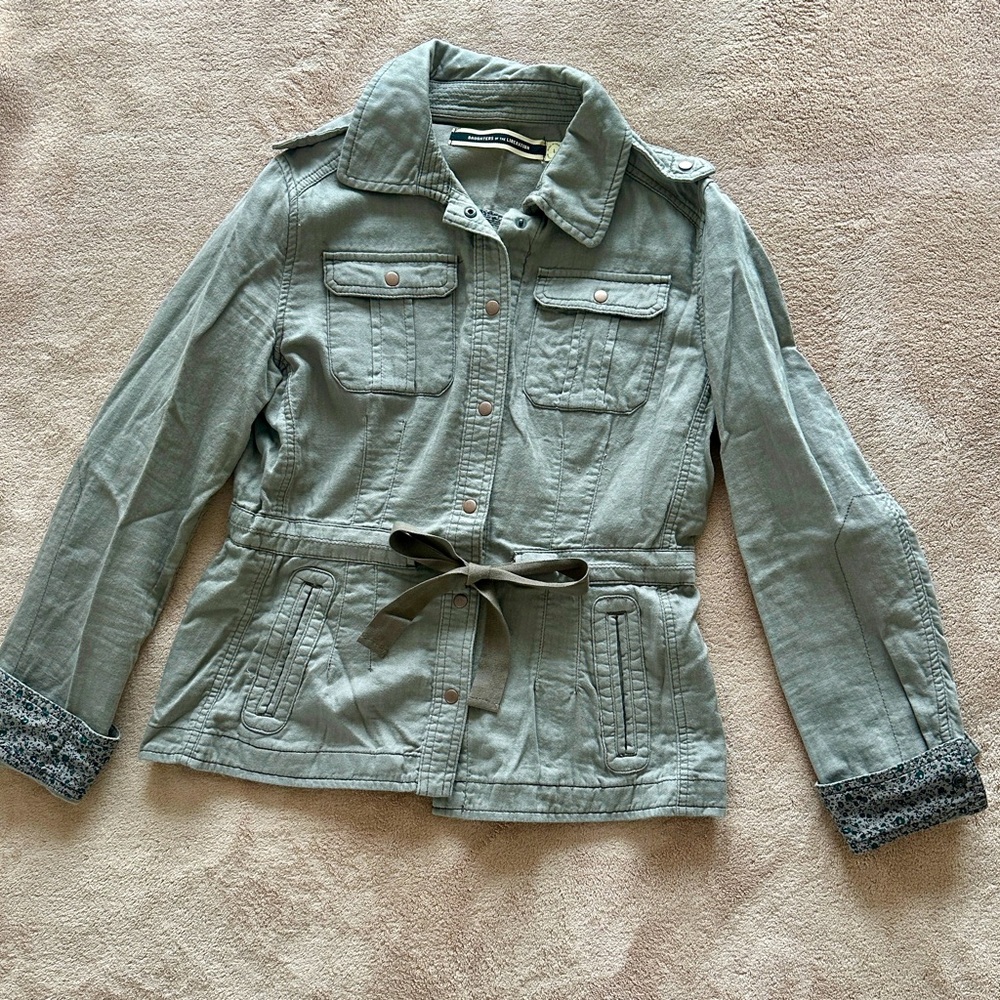 Women's Soft Olive Green Lightweight Jacket